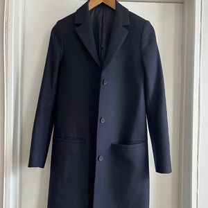COS navy wool coat, size 2